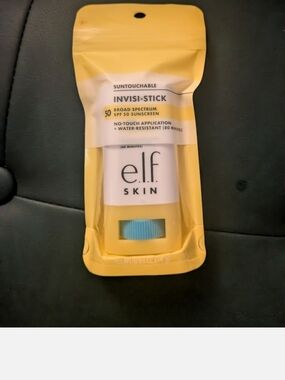 ELF Skin Invisi-Stick SPF 50 Sunscreen - Yellow Pack with Blue Cap